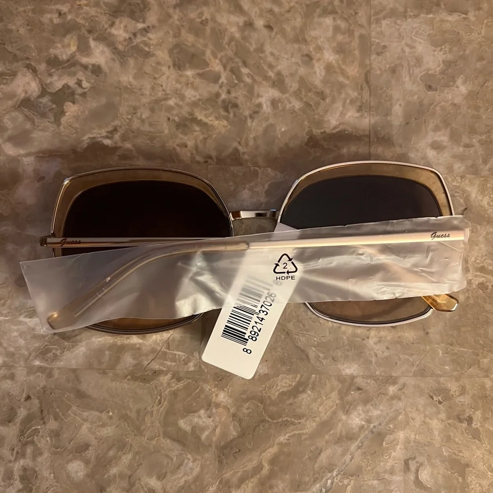 Guess Factory Brown Gradient Butterfly Ladies Sunglasses GF0410 33F 59 NWT‎ NEW